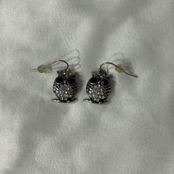 Vintage Jewelry - Vintage owl earrings